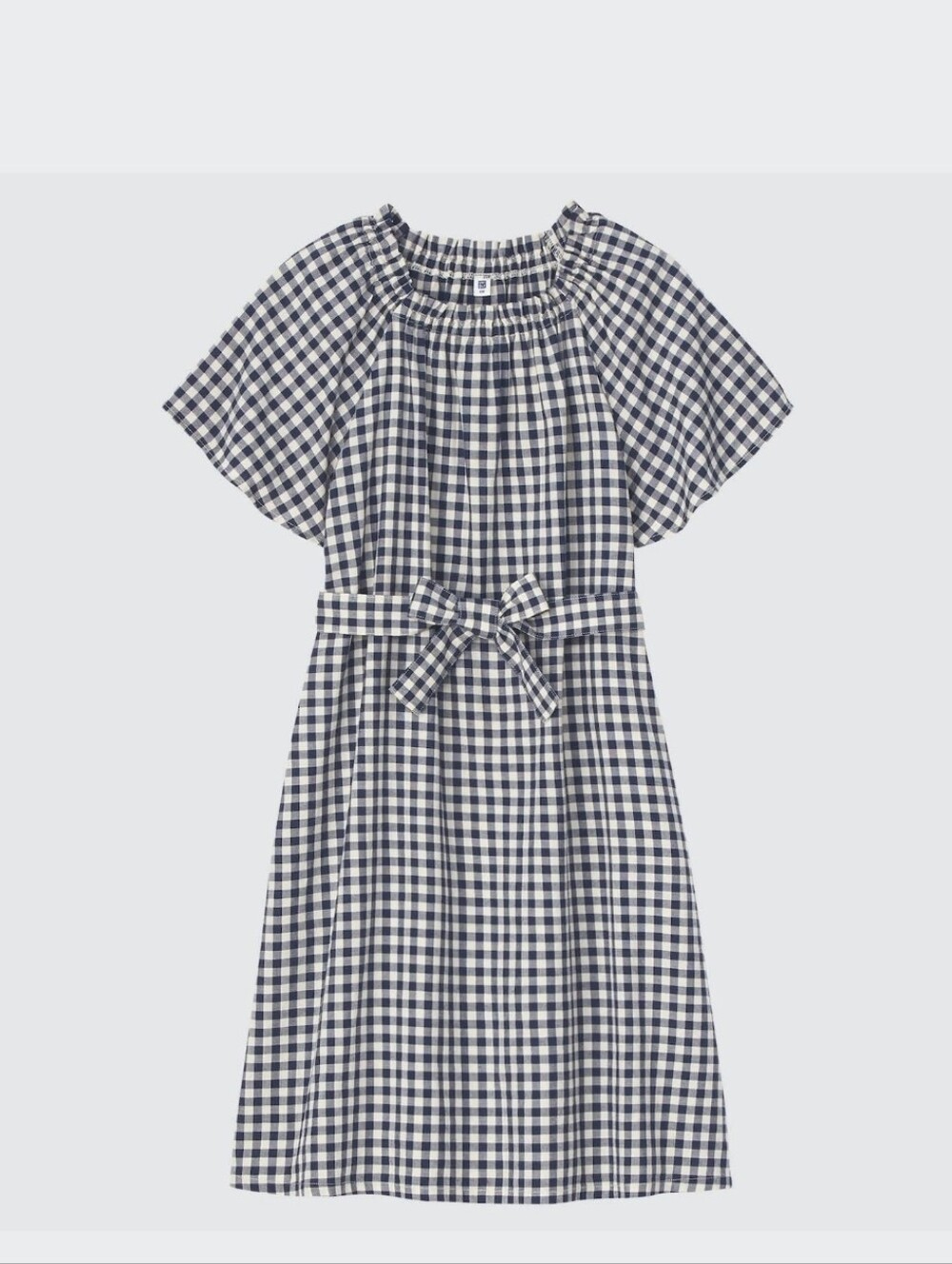 Uniqlo Gingham Short-Sleeve Dress Size 9-10